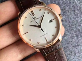 瑞士芝柏(Girard-Perregaux) GP 1966繫列 49525D-52A-1A1-BK6A 18K玫瑰金 男士自動機械錶 ￥3180