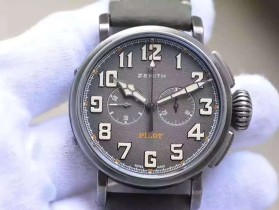 【新款】真力時（Zenith）飛行員繫列TON-UP繫列 11.2430.4069/21.C773 男士自動機械腕錶￥3480