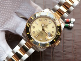 勞力士116613LB-97203間金黃金面水鬼v7鑲鉆版 一比一復刻