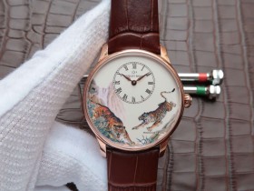 雅克德羅 復刻手錶 貼吧 TW廠雅克德羅羅藝術工坊繫列J005033222猛虎下山￥3180
