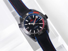 VS歐米茄復刻全黑陶瓷海洋宇宙600米男士腕錶