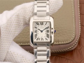 卡地亞tank繫列高仿 GS卡地亞坦克W5310022女士￥2880