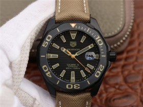 格泰豪雅 復刻手錶 V6格泰豪雅竟潛43mm黑殼￥2980