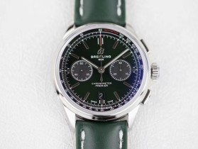 百年靈璞雅1比1復刻價格 GF百年靈璞雅繫列AB0118A11L1X1 綠盤￥3680