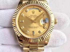 復刻一比一勞力士（Rolex）星期日歴型118238A-83208金錶全自動機械男錶