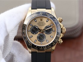 2017款勞力士迪通拿116518LN男士手錶18ct 黃金款 一比一復刻