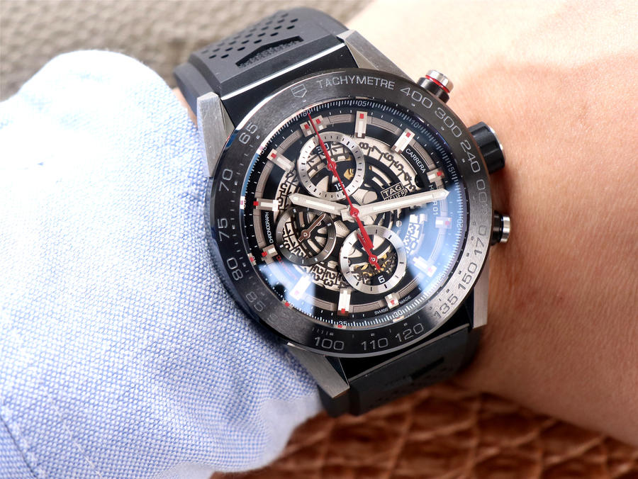 泰格豪雅精仿手錶 xf廠泰格豪雅超級卡萊拉CAR2A1Z.FT6044￥4480-高仿錶