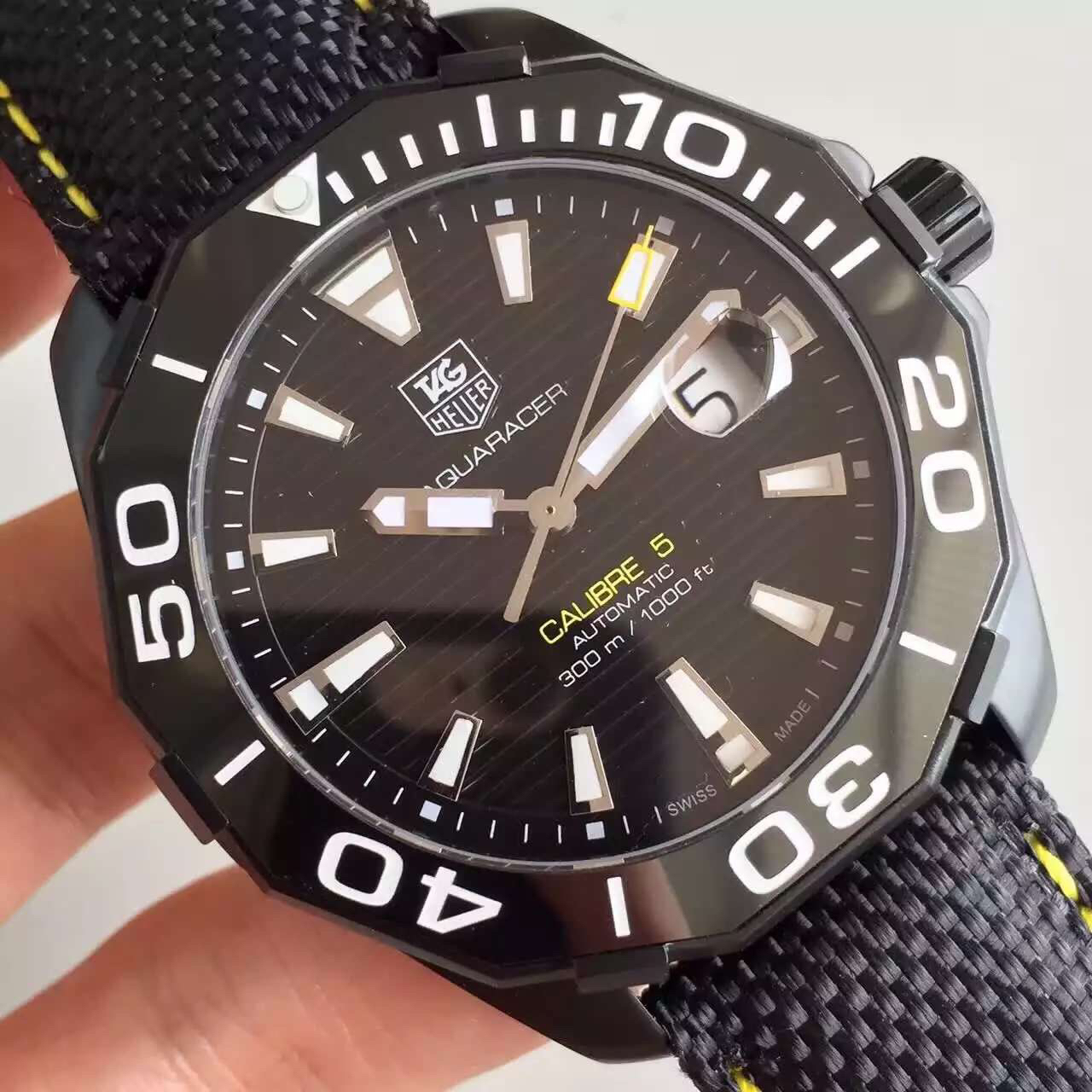 泰格豪雅竟潛復刻手錶 V6,TAG泰泰格豪雅競潛300米繫列WAY218A.FC6362￥2980-高仿錶