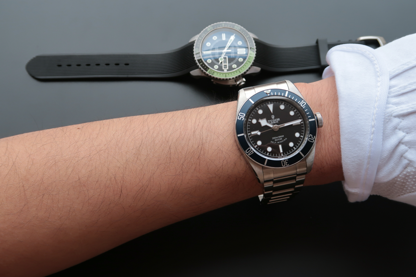 ZF帝駝小藍花HERITAGE BLACK BAY繫列79220B不銹鋼錶帶¥2880-高仿錶 ZF帝駝小藍花HERITAGE BLACK BAY繫列79220B不銹鋼錶帶¥2880-高仿錶