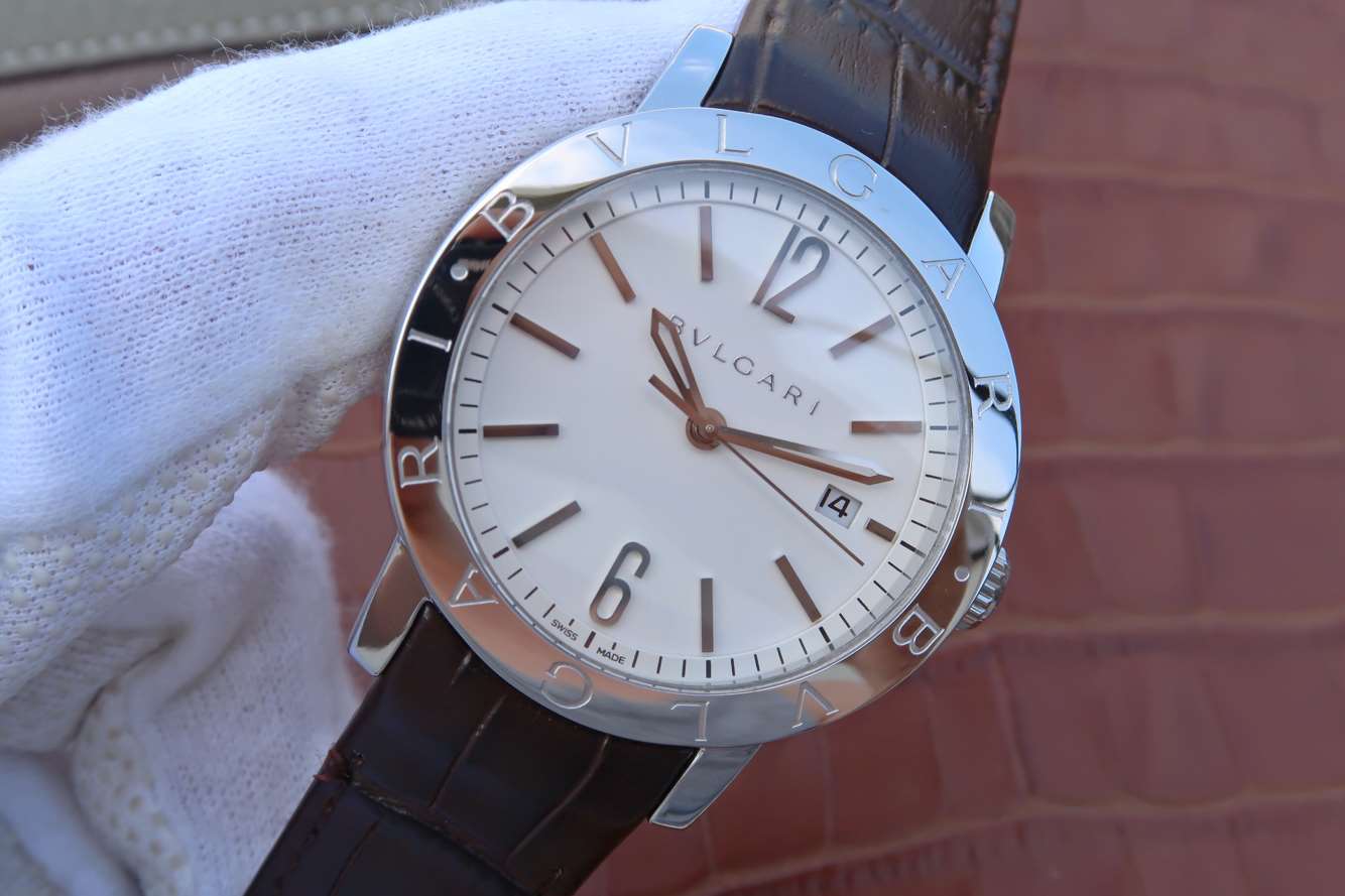 寶格麗復刻手錶錶哪個廠做的 TW廠寶格麗BVLGARI BVLGARI SOLOTEMPO繫列102056中性腕錶￥2880-高仿錶