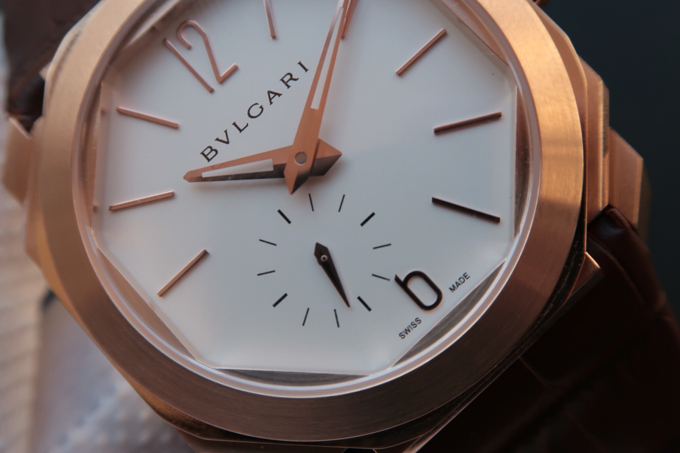 復刻手錶寶格麗錶 寶格麗全新OCTO繫列102028 BGO40BPLXT超薄腕錶￥3480-高仿錶