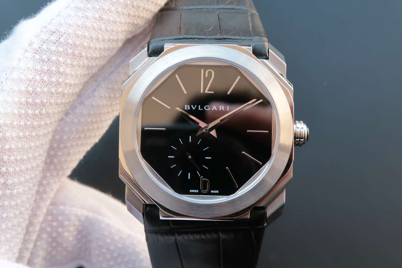 寶格麗復刻手錶手錶怎麽樣 寶格麗全新OCTO繫列102028 BGO40BPLXT超薄腕錶￥3480-高仿錶