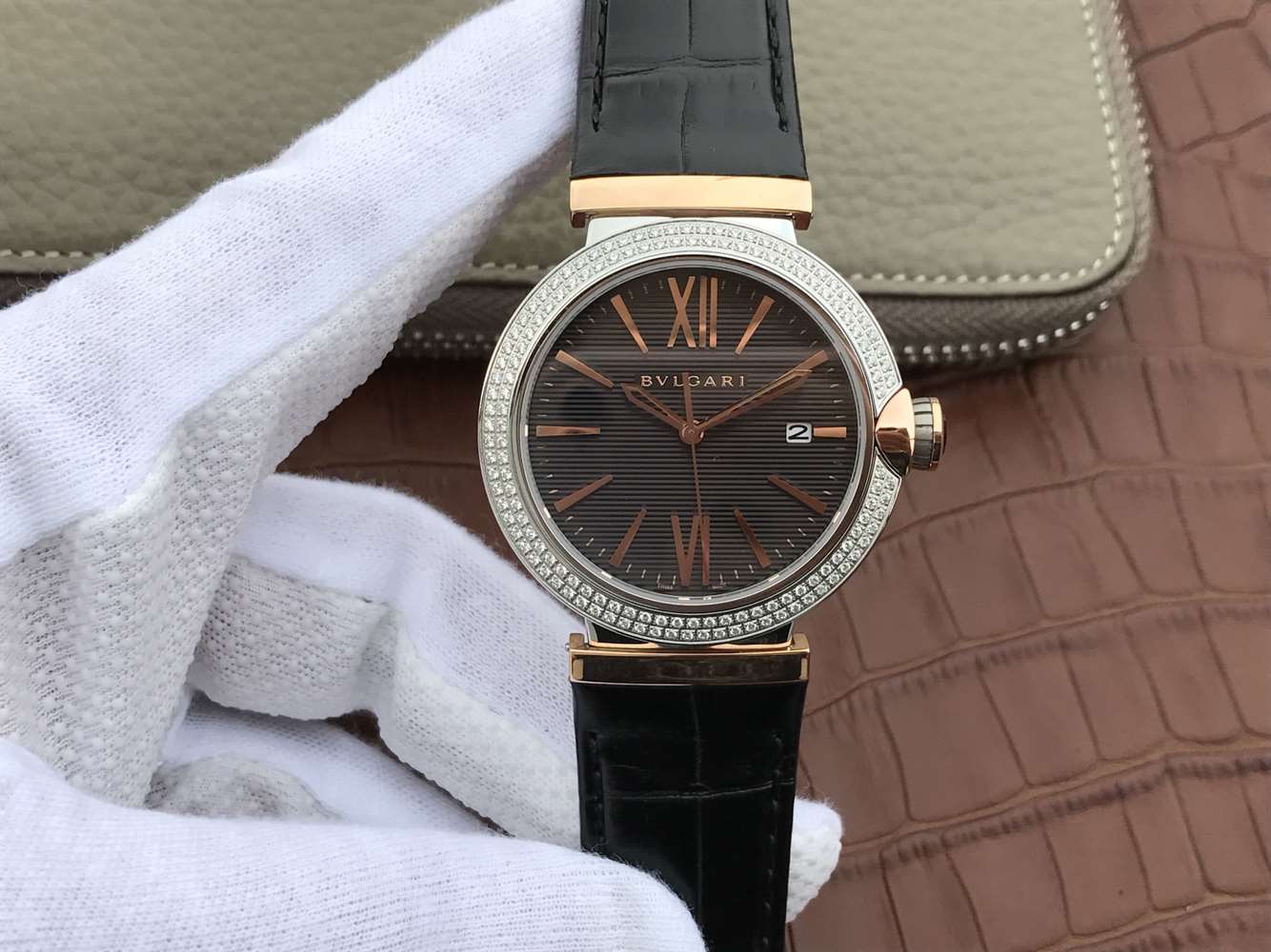 寶格麗哪個廠復刻手錶的好 寶格麗創意珠寶繫列102571 LU40C6SSPGLD￥2980-高仿錶