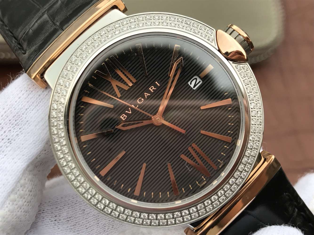 寶格麗哪個廠復刻手錶的好 寶格麗創意珠寶繫列102571 LU40C6SSPGLD￥2980-高仿錶