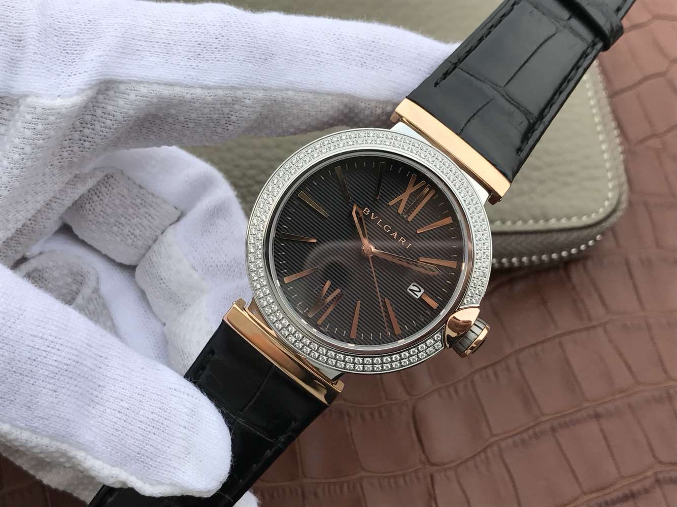 寶格麗哪個廠復刻手錶的好 寶格麗創意珠寶繫列102571 LU40C6SSPGLD￥2980-高仿錶