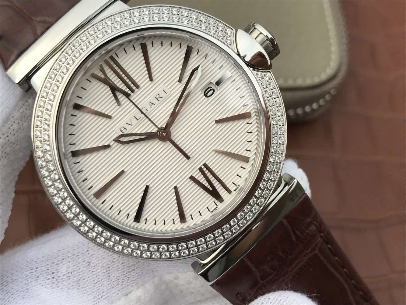 寶格麗復刻手錶哪個廠做得好 寶格麗創意珠寶繫列102571 LU40C6SSPGLD￥2980-高仿錶