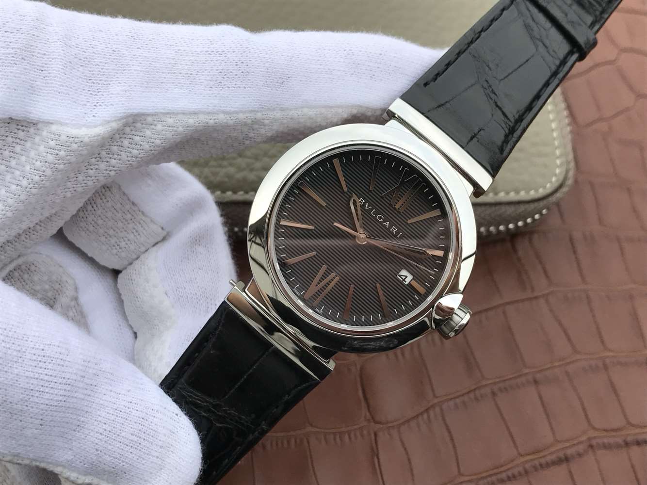 寶格麗復刻手錶錶 寶格麗創意珠寶繫列102571 LU40C6SSPGLD￥2980-高仿錶