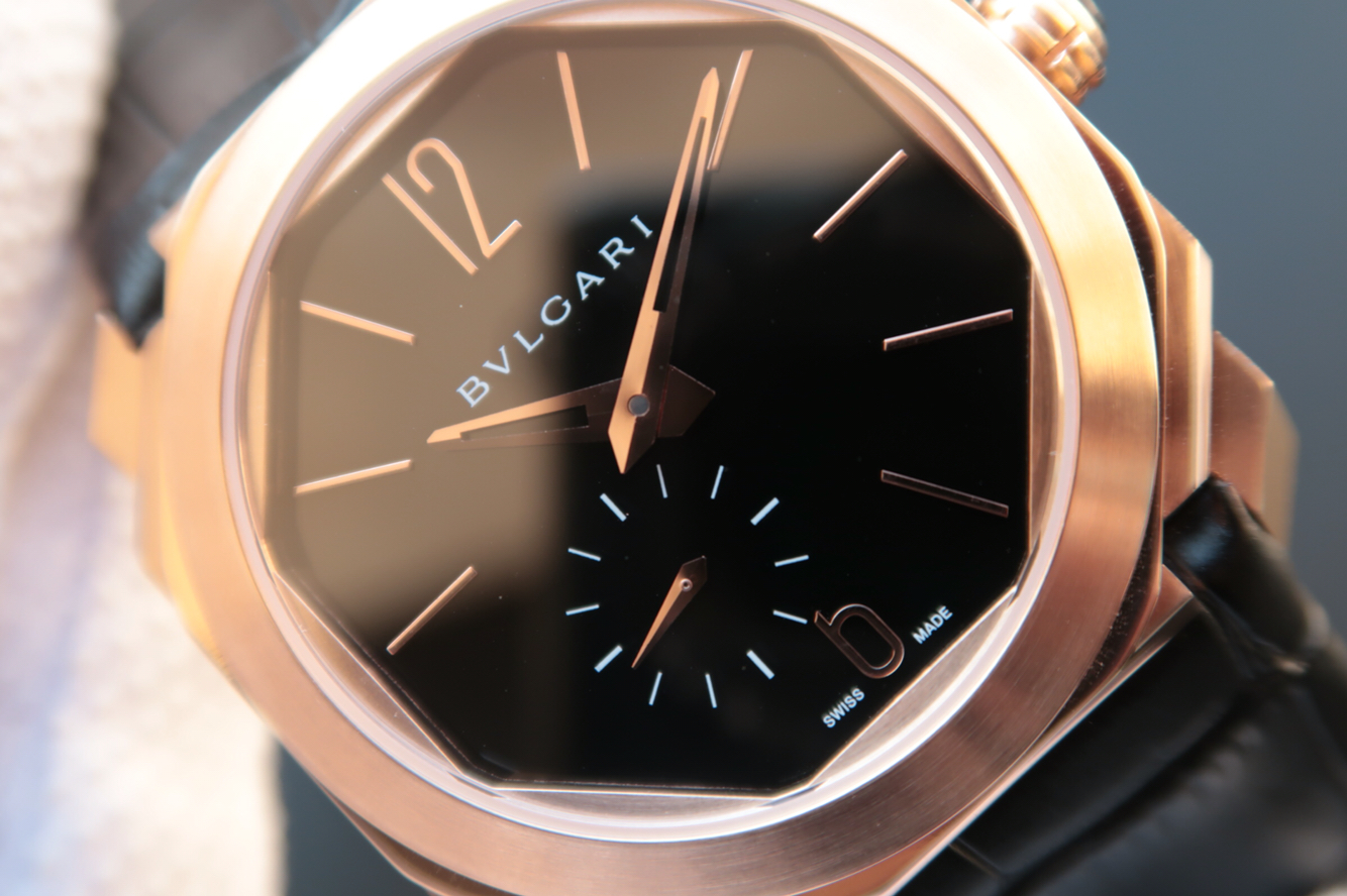 復刻手錶吧寶格麗 寶格麗全新OCTO繫列102028 BGO40BPLXT超薄腕錶￥3480-高仿錶