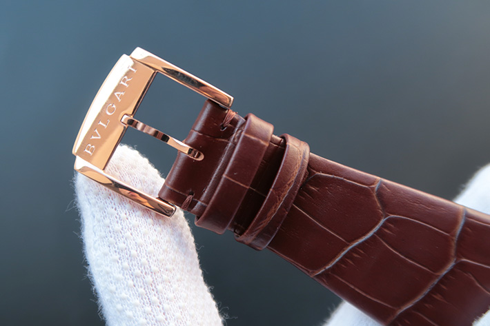 寶格麗OCTO繫列102138 BGO40BPLTBXT 18K玫瑰金 白盤 真陀飛輪機芯 男士手動機械錶￥3480-高仿錶