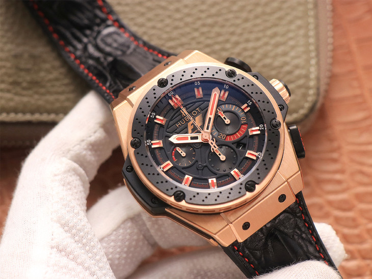 V6廠宇舶法拉利F1 玫瑰金款￥4480-高仿錶