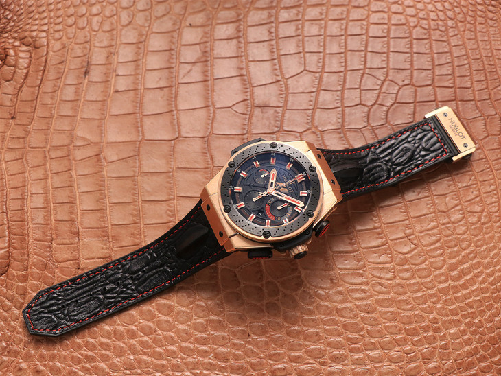 V6廠宇舶繫列 HBBV6宇舶法拉利F1 玫瑰金款￥4680-高仿錶