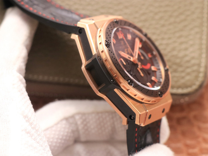 V6廠宇舶繫列 HBBV6宇舶法拉利F1 玫瑰金款￥4680-高仿錶