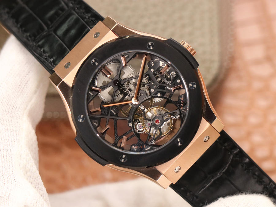 宇舶錶 經典融合蒼穹陀飛輪仿錶 JB廠￥8800-高仿錶