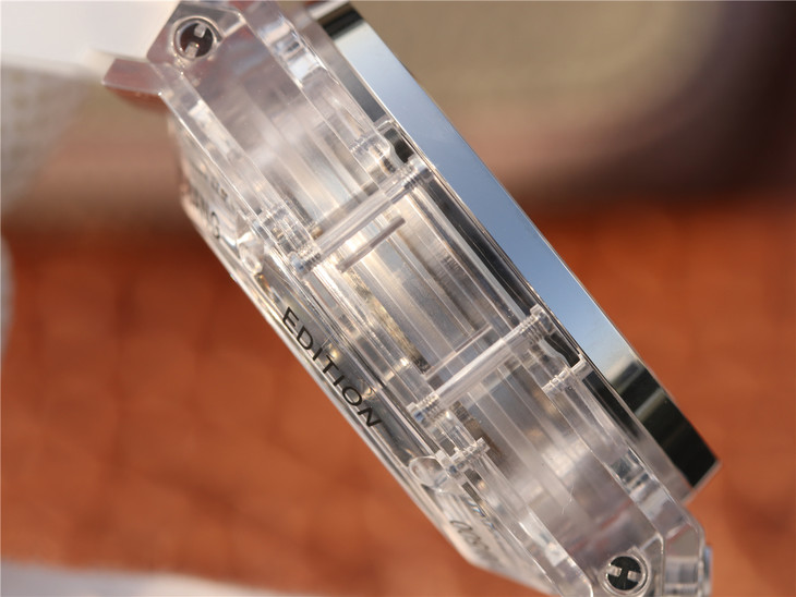 HB廠復刻手錶宇舶玻璃計時BIG BANG繫列411.JX.4802.RT“全透腕錶”￥4880-高仿錶