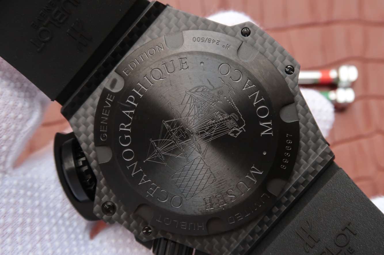 V6廠宇舶Hublot 繫列King Power Oceanographic 4000腕錶731.QX.1140.RX 鍛造碳纖維￥5580-高仿錶