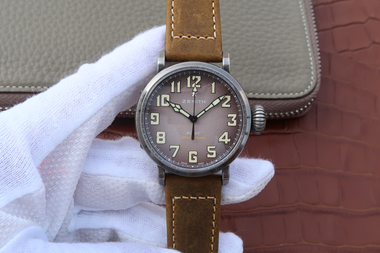 高仿真力時飛行員繫列 XF真力時飛行員繫列11.1940.679 / 91.C807復古大飛¥2980-高仿錶 高仿真力時飛行員繫列 XF真力時飛行員繫列11.1940.679 / 91.C807復古大飛¥2980-高仿錶