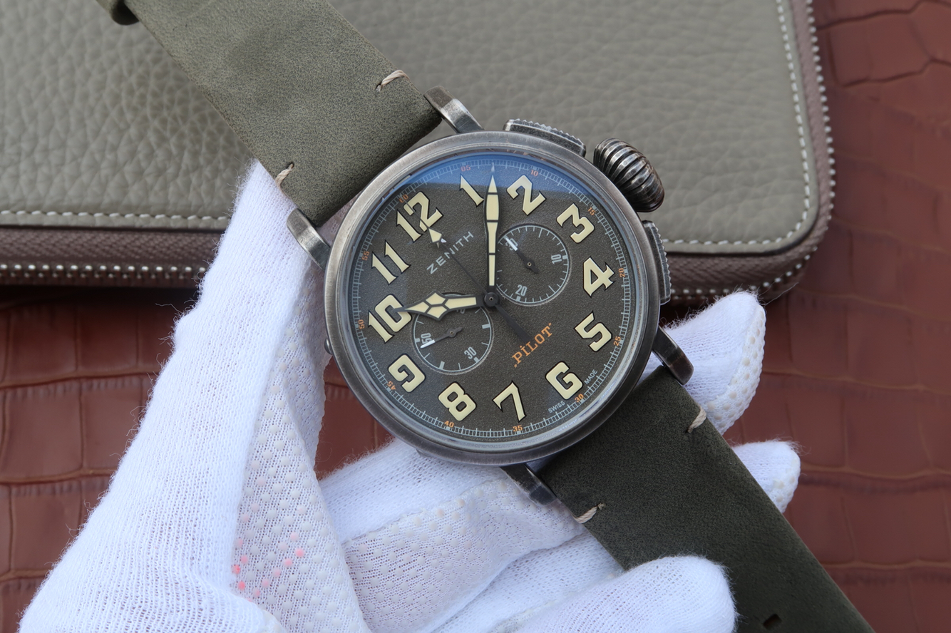 精仿真力時怎麽樣 XF真力時飛行員V8版大飛計時重機車騎士11.2430.4069/21.C773￥3480-高仿錶