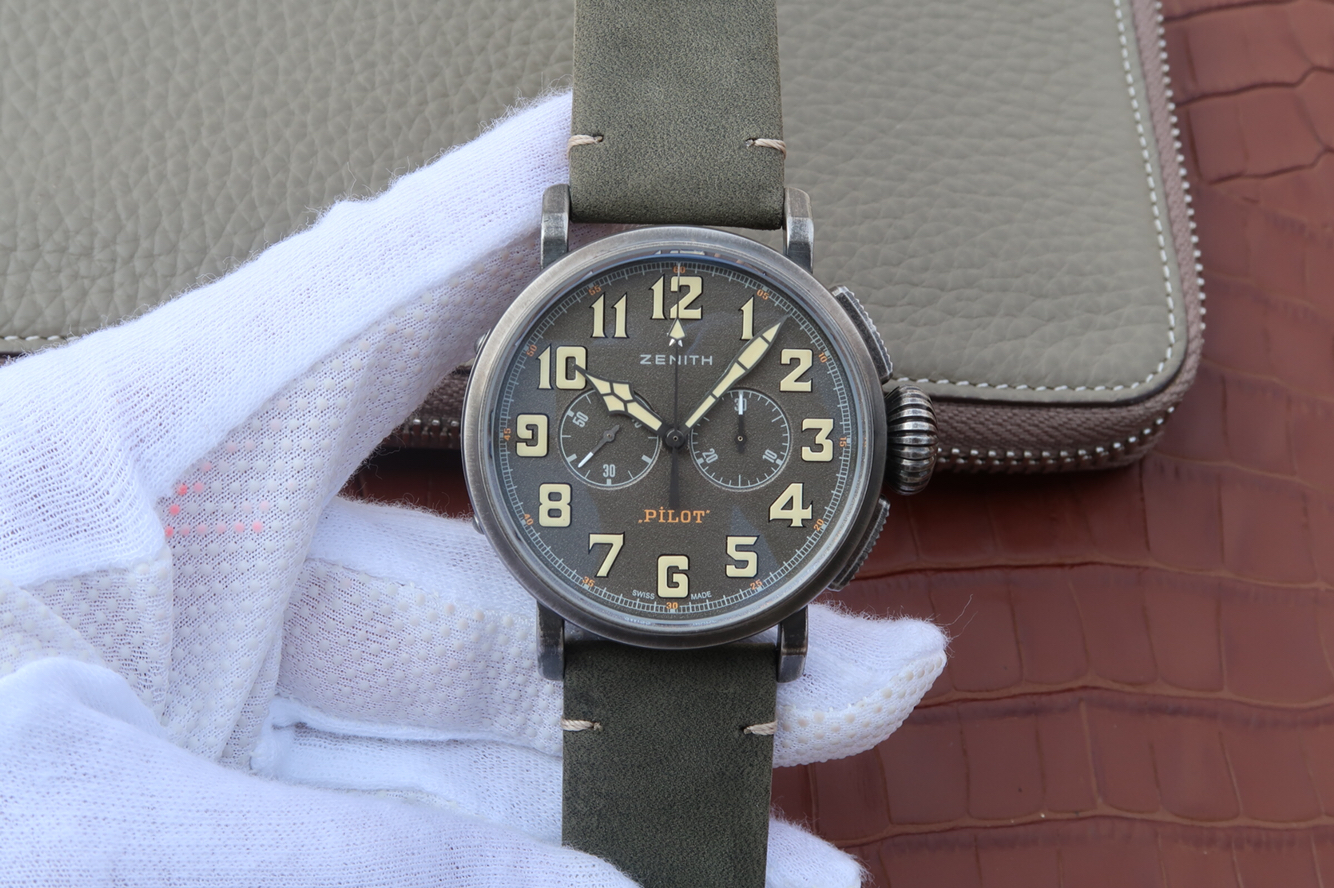 精仿真力時怎麽樣 XF真力時飛行員V8版大飛計時重機車騎士11.2430.4069/21.C773￥3480-高仿錶