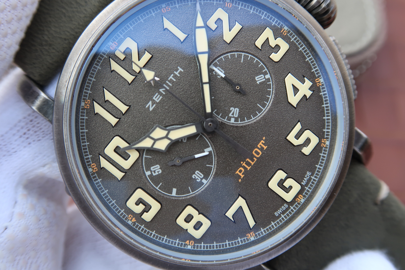 精仿真力時怎麽樣 XF真力時飛行員V8版大飛計時重機車騎士11.2430.4069/21.C773￥3480-高仿錶