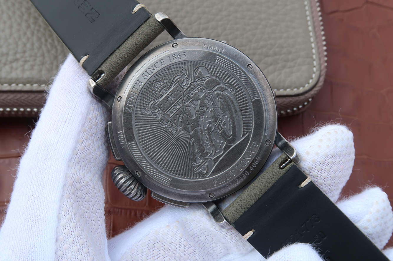 精仿真力時怎麽樣 XF真力時飛行員V8版大飛計時重機車騎士11.2430.4069/21.C773￥3480-高仿錶