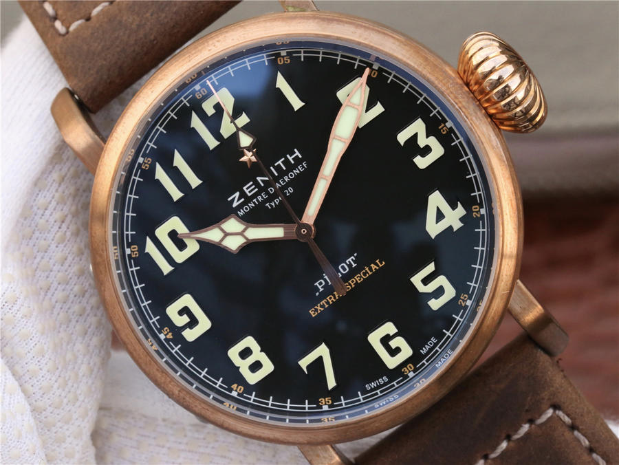 高仿真力時怎麽樣 XF真力時飛行員大飛29.2430.679/21.C753青銅男士￥3180-高仿錶