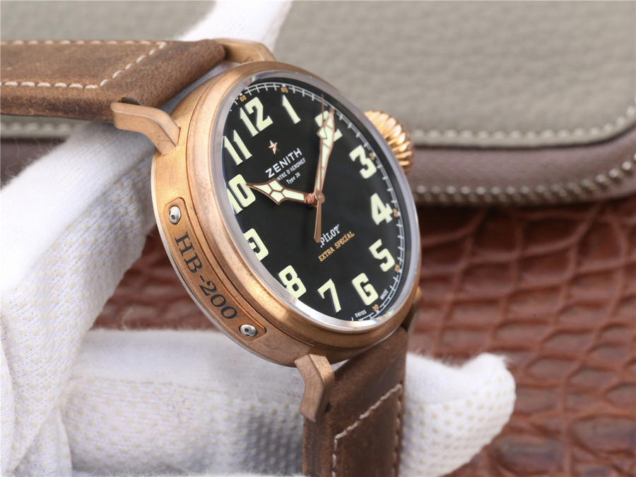 高仿真力時怎麽樣 XF真力時飛行員大飛29.2430.679/21.C753青銅男士￥3180-高仿錶