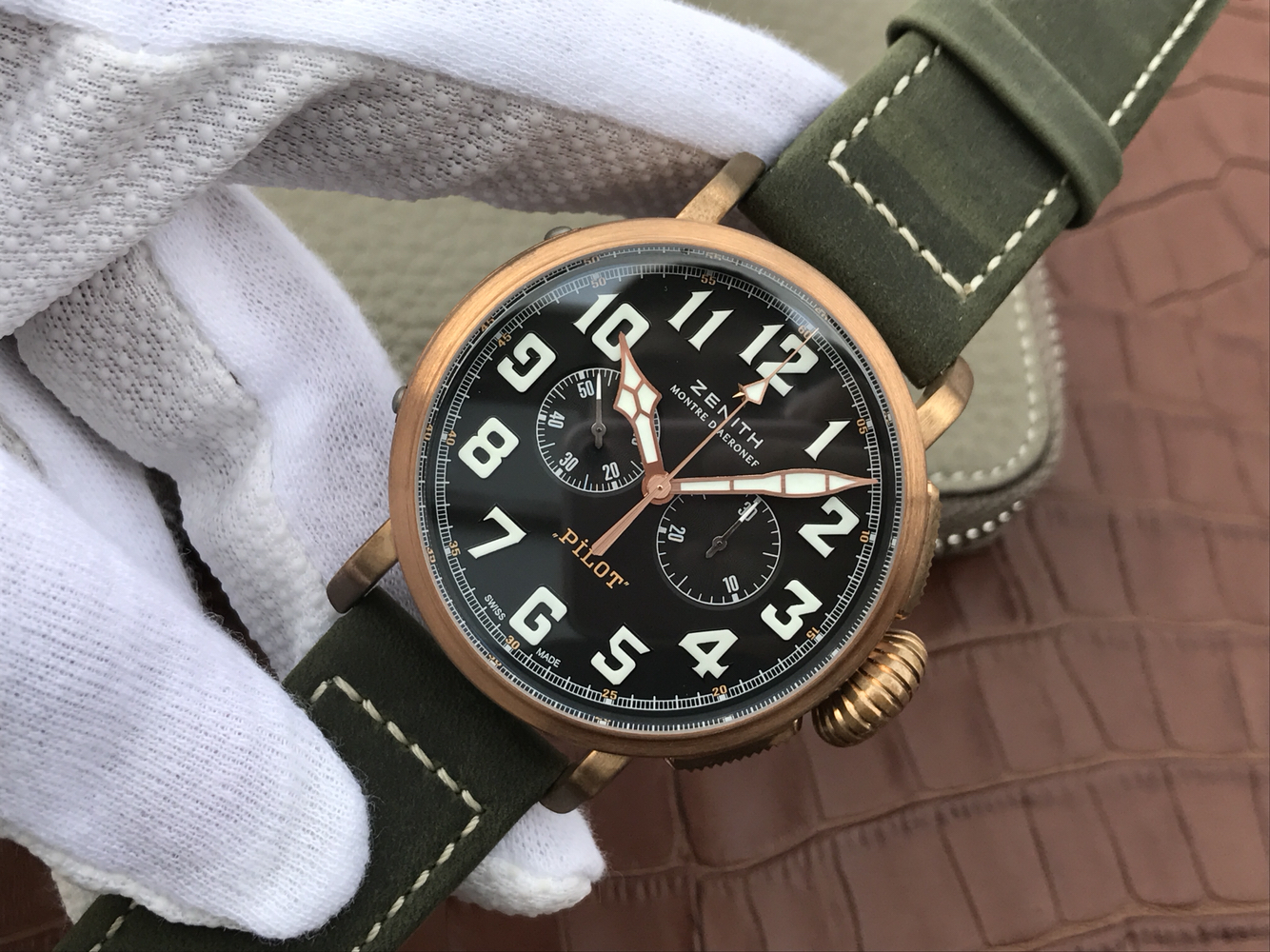 仿真力時飛行員 XF真力時飛行員29.2430.4069/21.C800青銅騎士¥3480-高仿錶 仿真力時飛行員 XF真力時飛行員29.2430.4069/21.C800青銅騎士¥3480-高仿錶