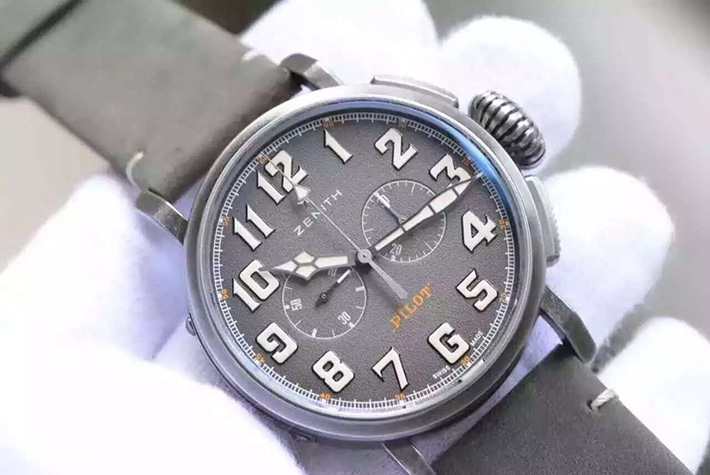 【新款】真力時(Zenith)飛行員繫列TON-UP繫列 11.2430.4069/21.C773 男士自動機械腕錶¥3480-高仿錶 【新款】真力時(Zenith)飛行員繫列TON-UP繫列 11.2430.4069/21.C773 男士自動機械腕錶¥3480-高仿錶