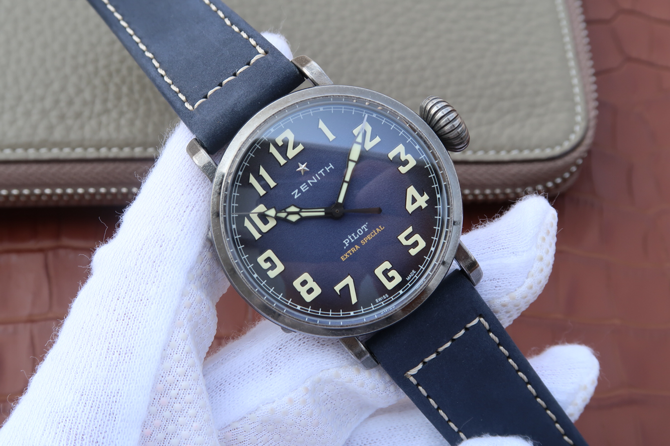 高仿真力時飛行員手錶 XF真力時飛行員11.1942.679/53.C808復古大飛￥3180-高仿錶