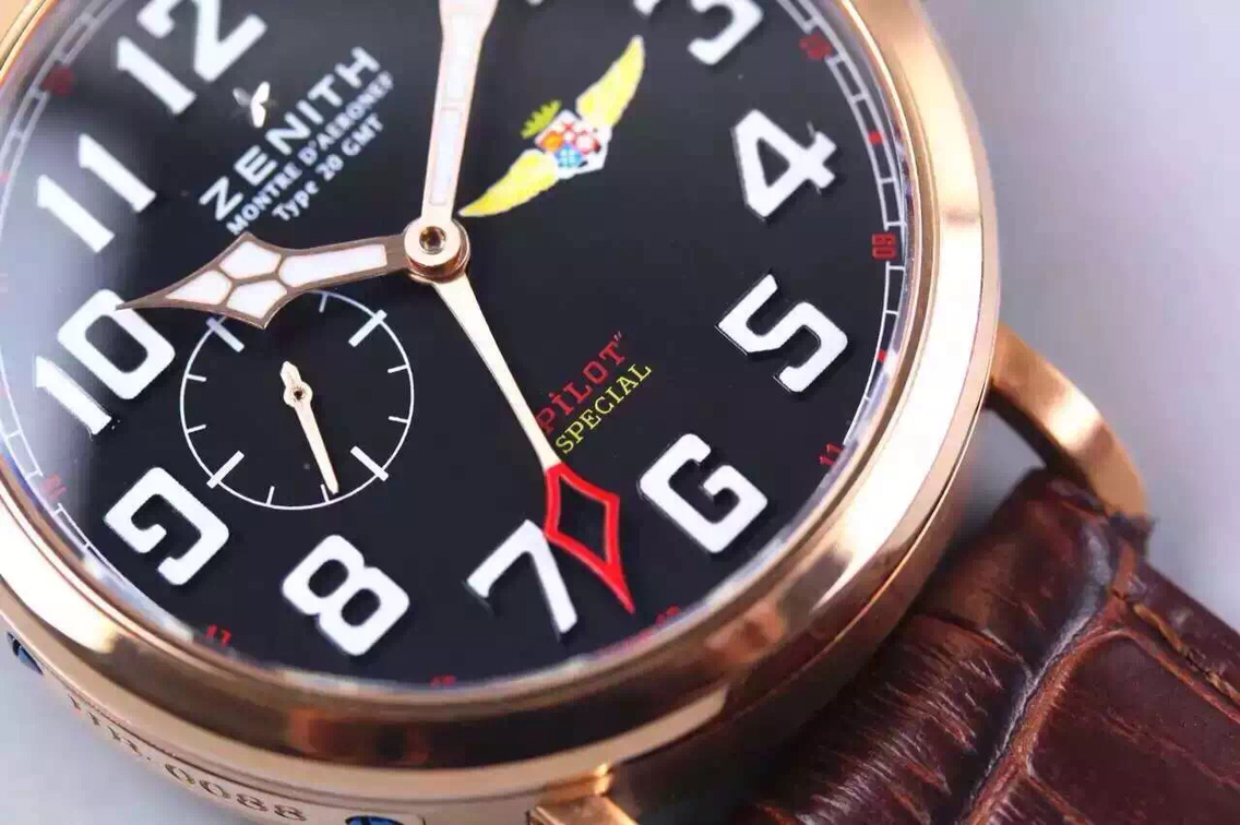 高仿真力時對比 XF真力時 飛行員洋蔥大把頭男士手錶￥3280-高仿錶