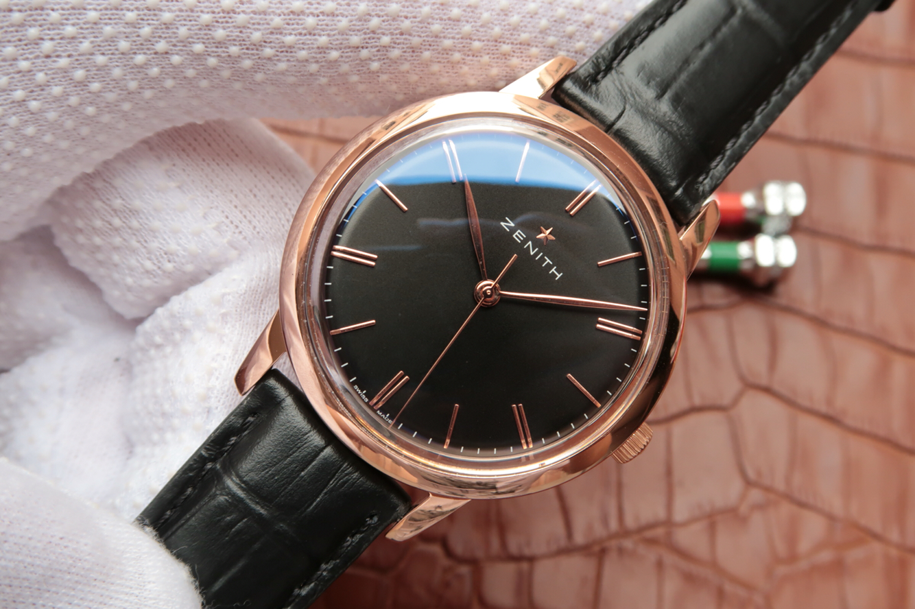 一比一精仿真力時 真力時ELITE繫列超薄款式03.2270.6150/01.C498玫瑰金￥2980-高仿錶