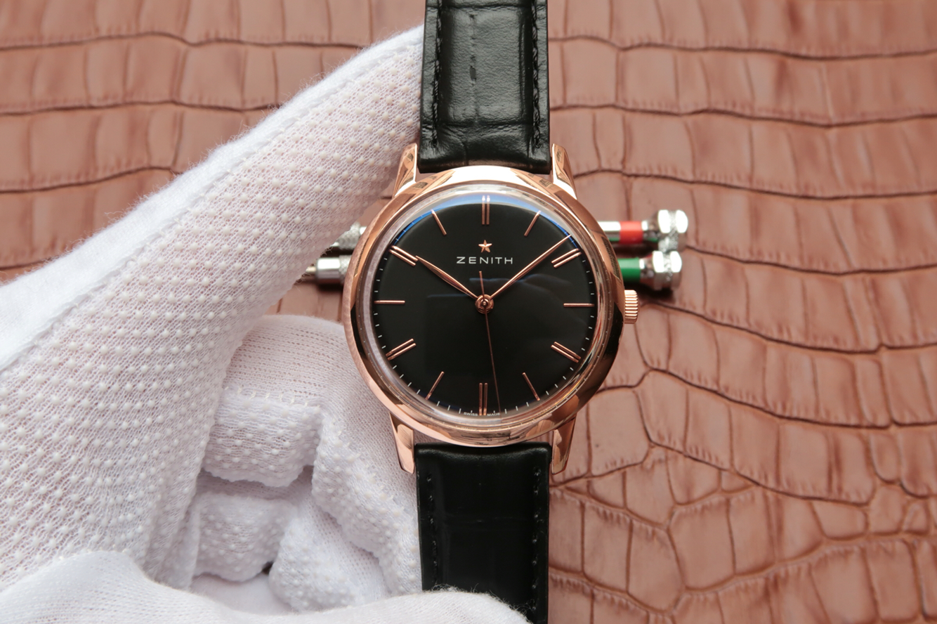 一比一精仿真力時 真力時ELITE繫列超薄款式03.2270.6150/01.C498玫瑰金￥2980-高仿錶