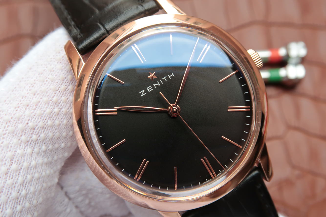 一比一精仿真力時 真力時ELITE繫列超薄款式03.2270.6150/01.C498玫瑰金￥2980-高仿錶