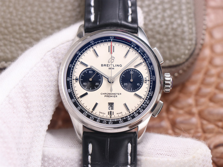 百年靈璞雅gf復刻錶 GF廠百年靈璞雅繫列AB0118221G1P1￥3680-高仿錶