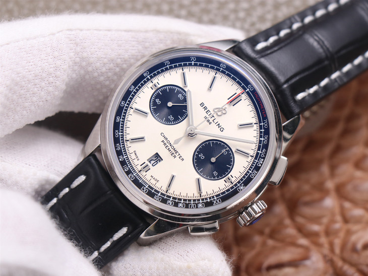 百年靈璞雅gf復刻錶 GF廠百年靈璞雅繫列AB0118221G1P1￥3680-高仿錶