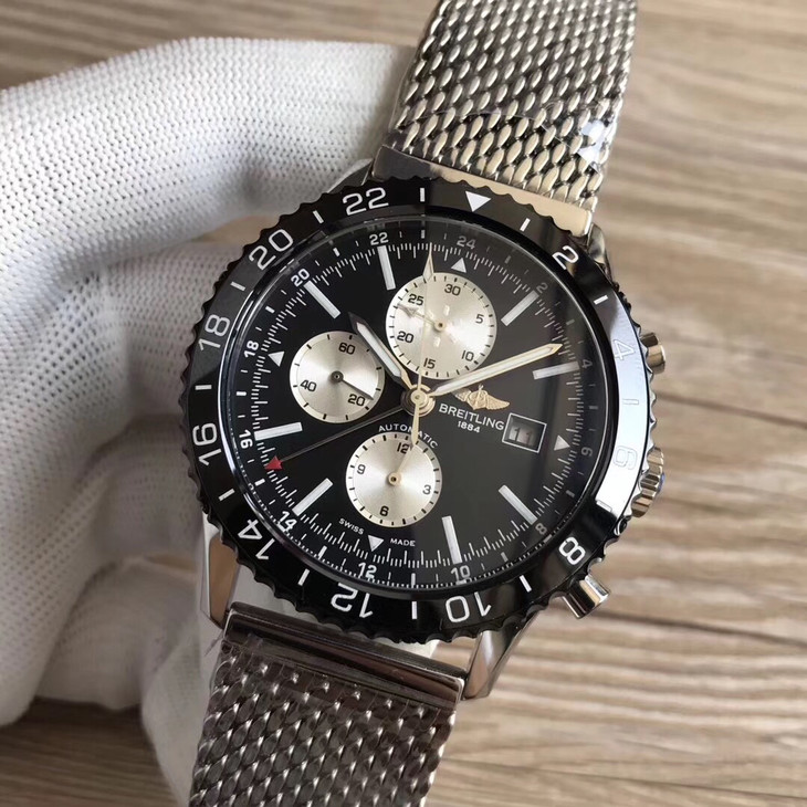 1比1復刻百年靈 航空飛行計時繫列Y2431012/BE10/152A￥4480-高仿錶