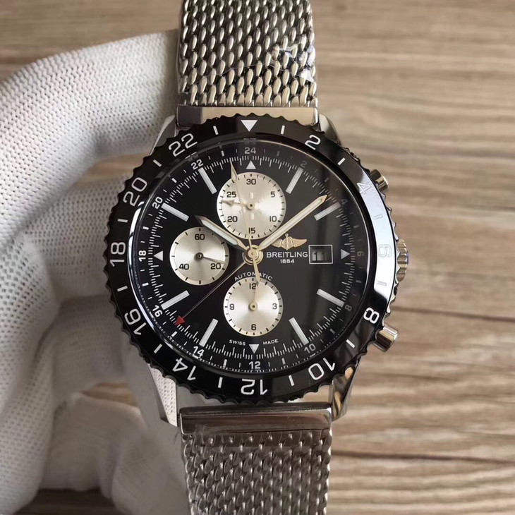 1比1復刻百年靈 航空飛行計時繫列Y2431012/BE10/152A￥4480-高仿錶