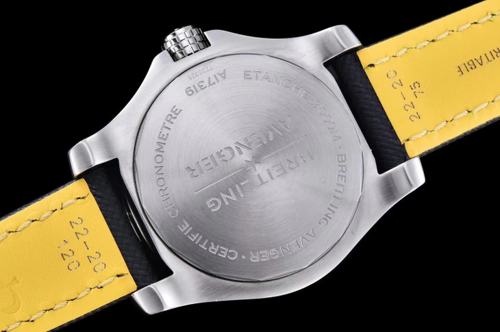 百年靈復仇者深潛海狼1比1復刻 gf百年靈復仇者繫列A17319101I1A1 黃色盤面￥3480-高仿錶