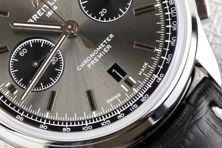 百年靈璞雅熊貓1比1復刻 gf百年靈璞雅繫列AB0118221B1P2 灰盤￥3680-高仿錶