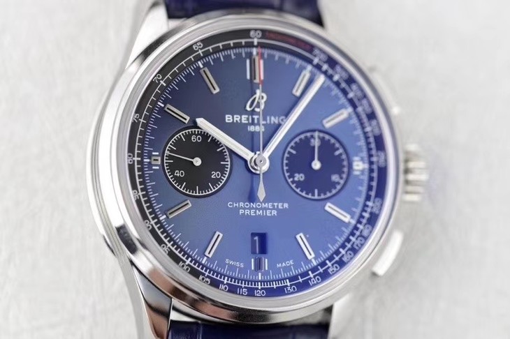 百年靈仿錶 璞雅 gf百年靈璞雅繫列AB0118A61C1P1 藍盤￥3680-高仿錶